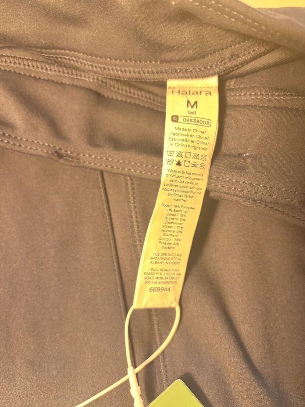 Navy DayStretch High Waisted Zipper Pockets Solid Slim Hiking Size M Cargo Pants - Picture 11 of 14